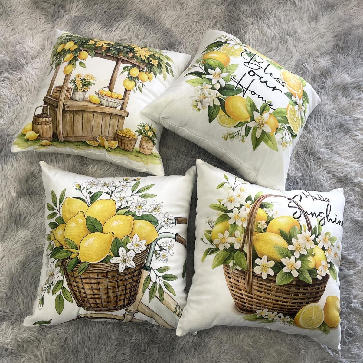 Samt Kissenbezüge 45x45 Set - Weiche Dekokissen für Zuhause