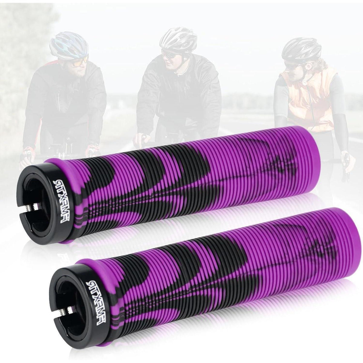 Fahrrad Lenkergriffe Ergonomisch 22mm Rutschfest Violett