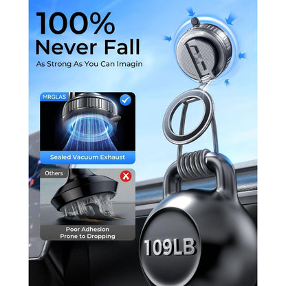 360° Auto Handyhalterung Magnetisch, Vakuum & Teleskoparm