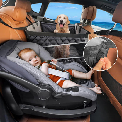 Hunde Autositz Extra Stabil & Wasserdicht – Grau