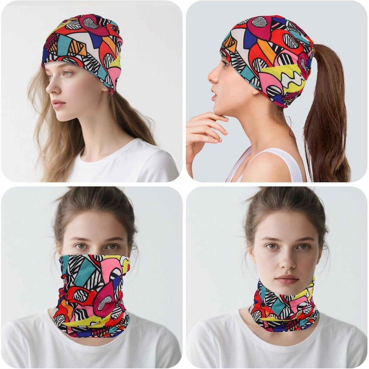 Slouchy Beanie Mütze Damen & Herren - 5er Set Sommerhut