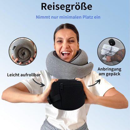 Reisekissen Flugzeug mit Memory Foam – Nackenkissen für Reisen