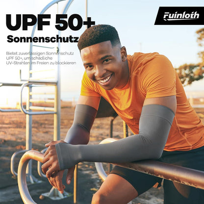 Armlinge mit Daumenloch – Sonnenschutz UPF 50+ Schwarz