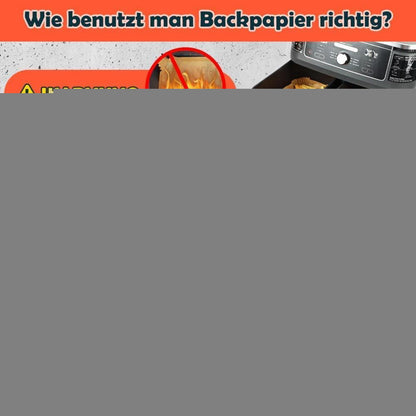 Backpapier für Heißluftfritteuse – 220 Stück, Dual Zone