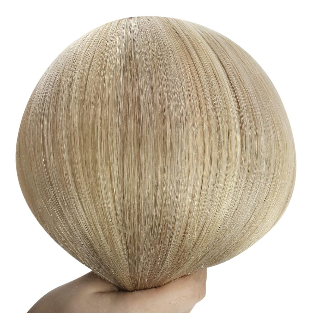 Echthaar Tressen 60cm Blond Highlight Remy