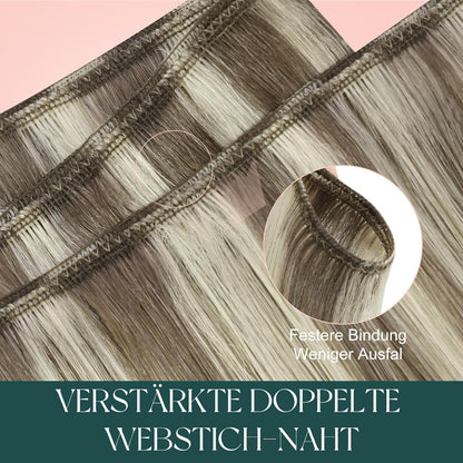 Echthaar Tressen Blond – Remy Menschenhaar 60cm #P8/60