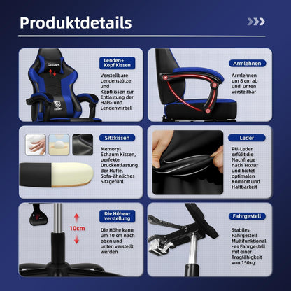 Ergonomischer Gaming Stuhl mit