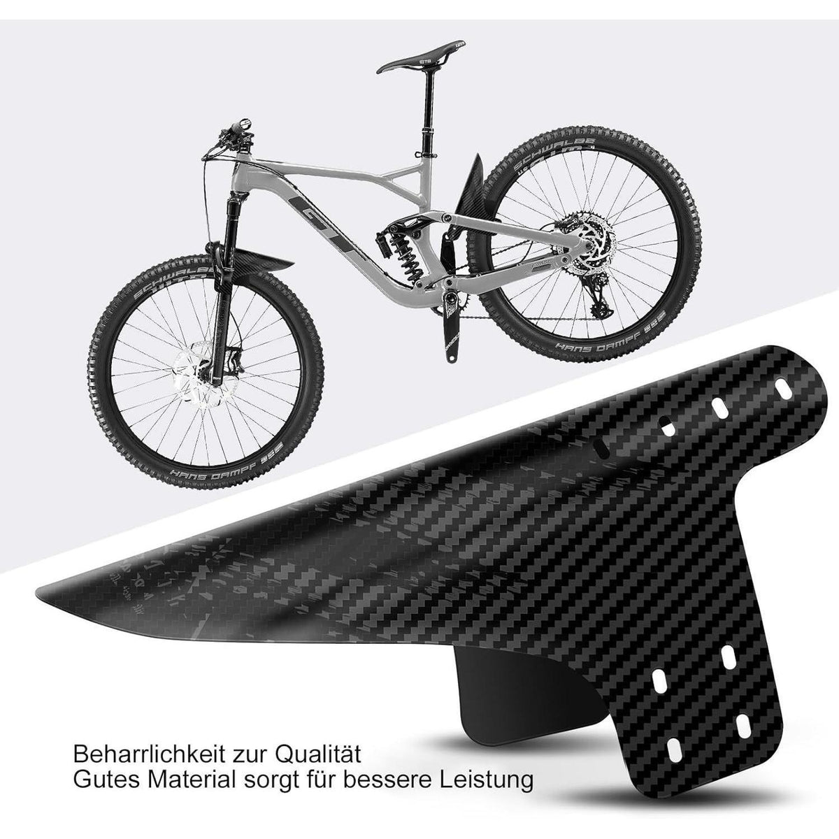 MTB Schutzblech-Set für Mountainbike – 2er-Pack