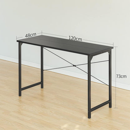 Schreibtisch 120 x 48 cm Industrie-Design Metallgestell