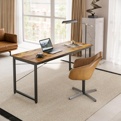 CubiCubi Schreibtisch Industrie-Design Vintagebraun 120x48x75 Bürotisch