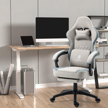 Dowinx Gaming Stuhl mit Massage, Kopfstütze, Fußstütze