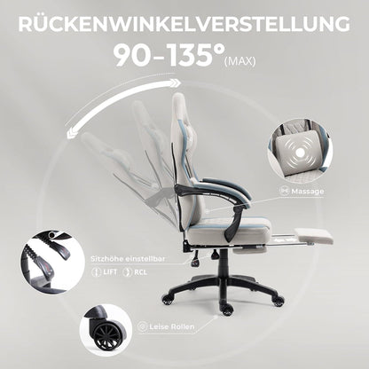 Gaming Stuhl Stoff Bürostuhl mit