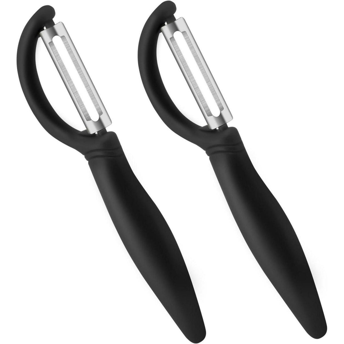 2x Edelstahl Schäler Set – Universell & Multifunktional