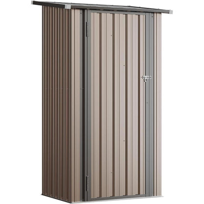 Gerätehaus 88x61cm – Starkes Pultdach-Gartenhaus Dunkelgrau