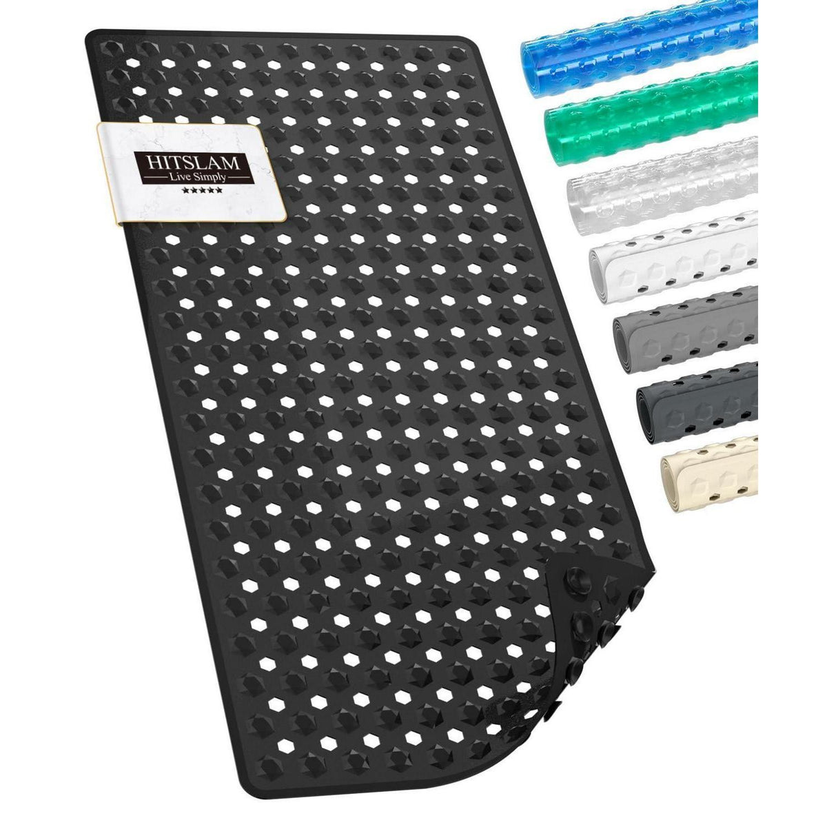 Rutschfeste Badewannenmatte 89x40cm – Schnelltrocknend & Sicher