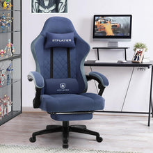 Ergonomischer Gaming Stuhl mit Fußstütze, 150kg