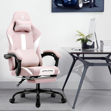 Ergonomischer Gaming Stuhl mit Fußstütze