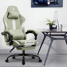 Ergonomischer Gaming Stuhl mit Fußstütze und