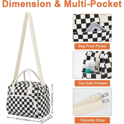 Isolierte Kühltasche 12L – Cord Lunchbox für Arbeit, Picknick & Reisen