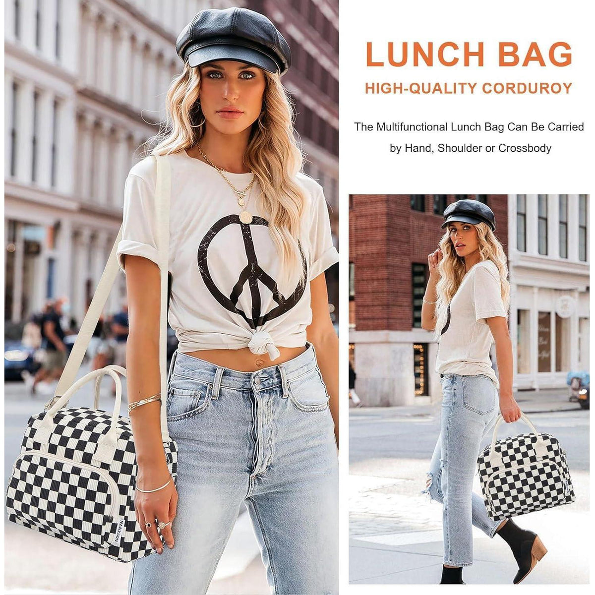 Isolierte Kühltasche 12L – Cord Lunchbox für Arbeit, Picknick & Reisen