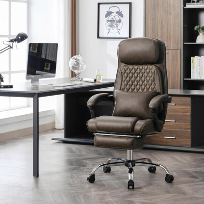 NSMAZXO Ergonomischer Executive Bürostuhl mit Fußstütze