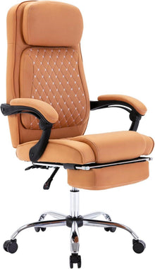 Ergonomischer Bürostuhl mit Fußstütze und Lendenwirbelstütze