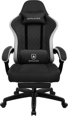 Ergonomischer Gaming Stuhl Stoff 150kg Belastbarkeit Schwarz