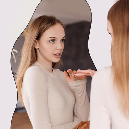 Asymmetrischer Wandspiegel Wolkenform 160x60cm – Dekorativer Spiegel
