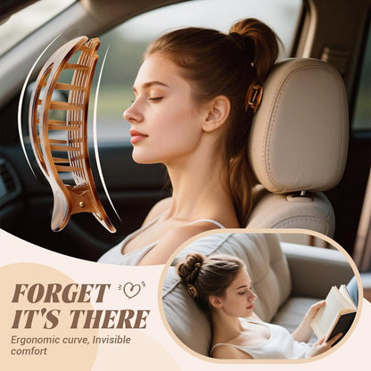 Haarklammern Damen Rutschfeste Flache Claw Clip Elegant Sport