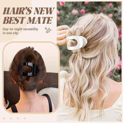 Haarklammern Damen 6 Farben Große Rutschfeste Flache Haarspangen Franziösische Clips