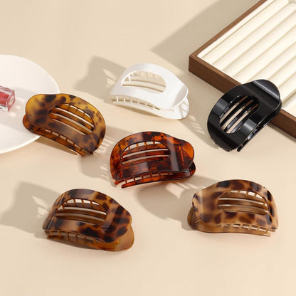 Haarklammern Damen 6 Farben Große Flache Rutschfeste Clipse