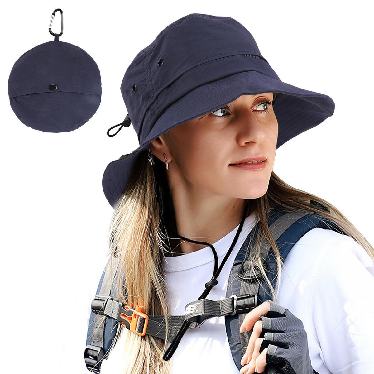 Breiter Sonnenhut mit Krempe – Wasserdichter Fischerhut für Damen & Herren