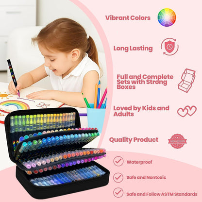 120 Acrylstifte Set, Wasserfest, Pinselspitze | DIY Kunst & Geschenke
