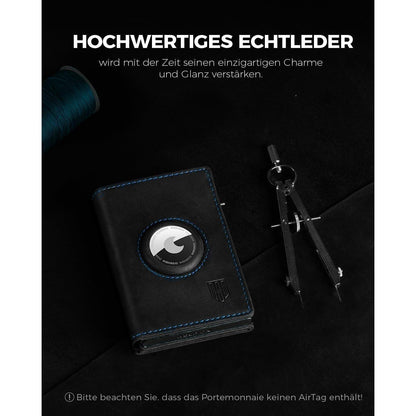 Geldbörse Herren mit Airtag Fach & XL Münzfach – RFID Schutz