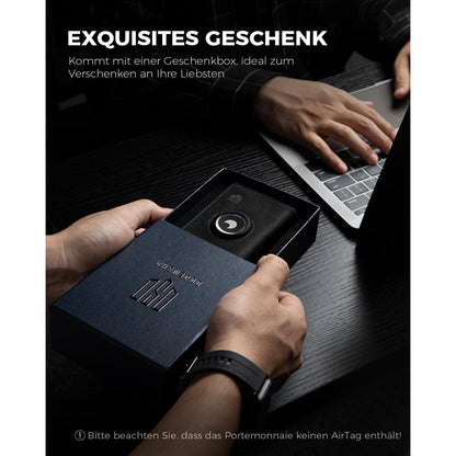 Geldbörse Herren mit Airtag Fach & XL Münzfach – RFID Schutz