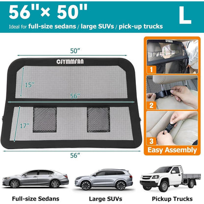 Hundebarriere Auto Rücksitz – Groß für Limousine/SUV/Pick-up
