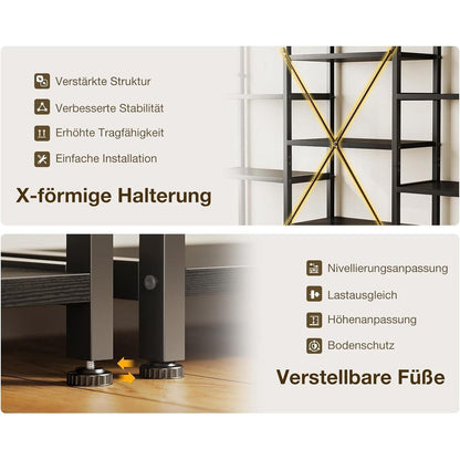 Bücherregal 6 Etagen Industrie Design – Raumteiler & Stauraum