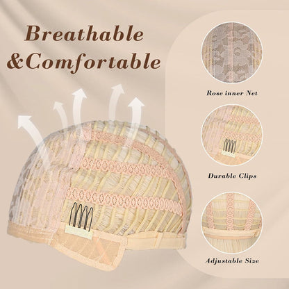 Lange Lockige Damen Perücke mit Pony – Ingwer Rot & Aschblond