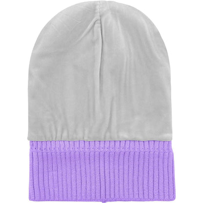 Warme Strickmütze mit Fleece-Futter – Winter Beanie Taro Lila