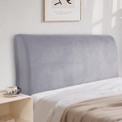 Samt Kopfteilbezug Silbergrau 180cm - Staubschutz & Pflegeleicht