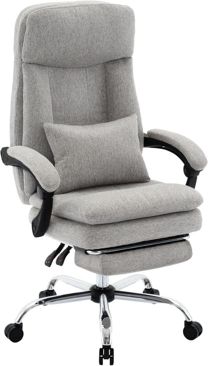 Ergonomischer Executive Bürostuhl mit hoher Rückenlehne Grau