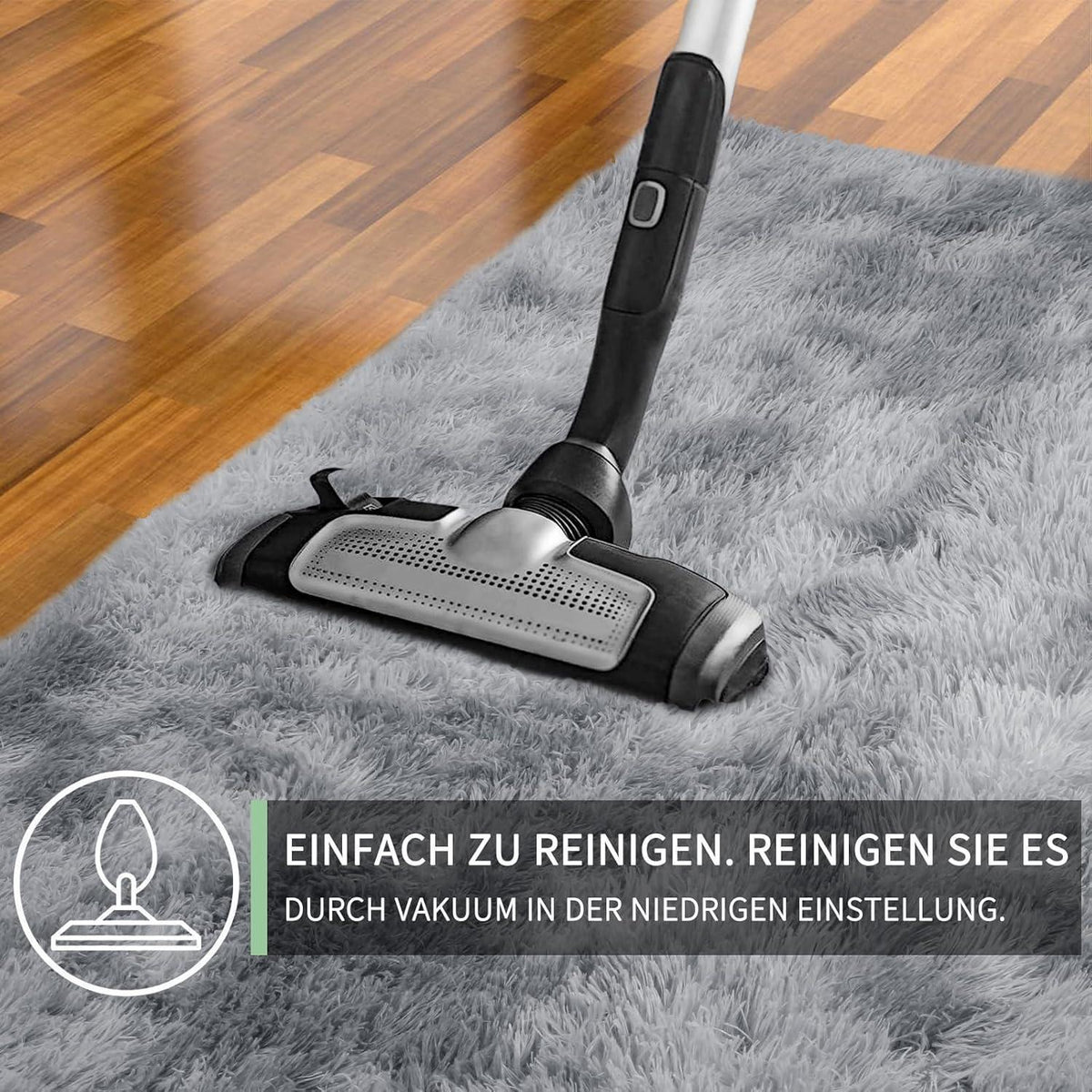 Flauschiger Hochflor Teppich Braun 300x425cm – Waschbar & Rutschfest