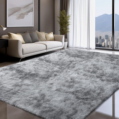 Flauschiger Hochflor Teppich Braun 300x425cm – Waschbar & Rutschfest