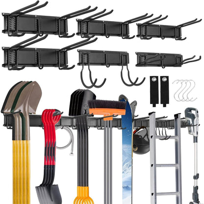 Werkzeughalterung 244cm mit 18 Haken & S-Haken für Garage