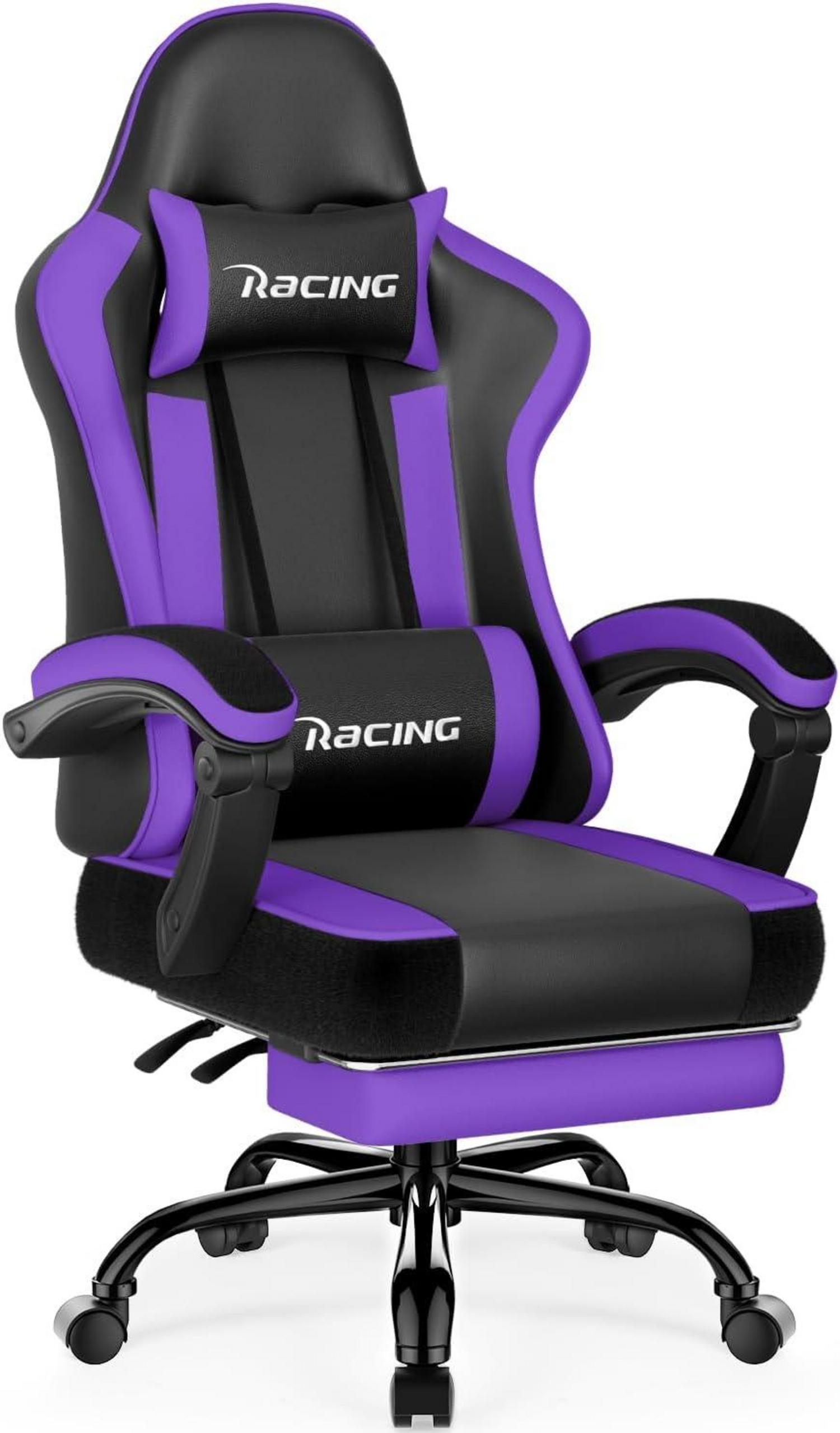 Ergonomischer Gaming Stuhl mit verstellbaren Kissen und