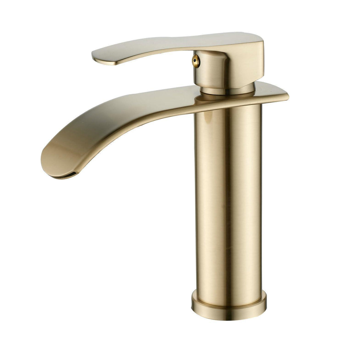 Wasserfall Waschtischarmatur Gebürstetes Gold Modern