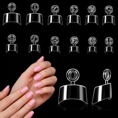 240pcs Oval Kurz Falsche Nägel Set – Acryl Nagelspitzen für DIY Maniküre