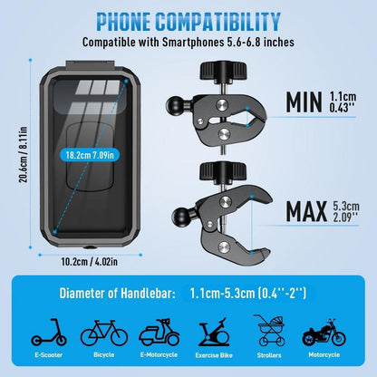Wasserdichter Fahrrad-Handyhalter 360° Drehbar