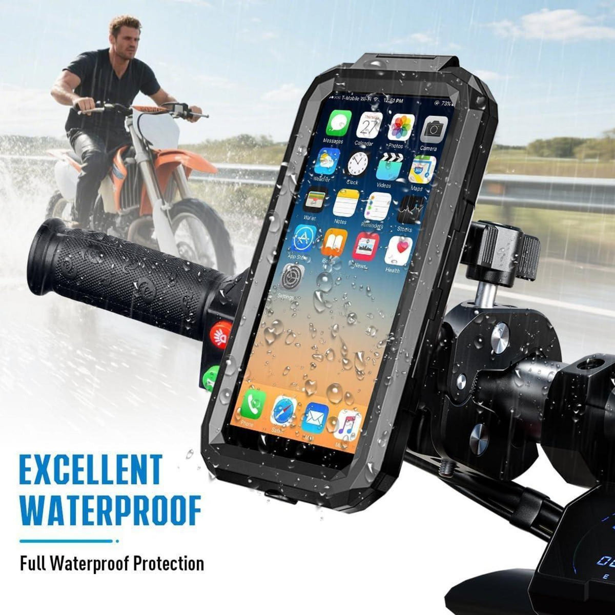 Wasserdichter Fahrrad-Handyhalter 360° Drehbar