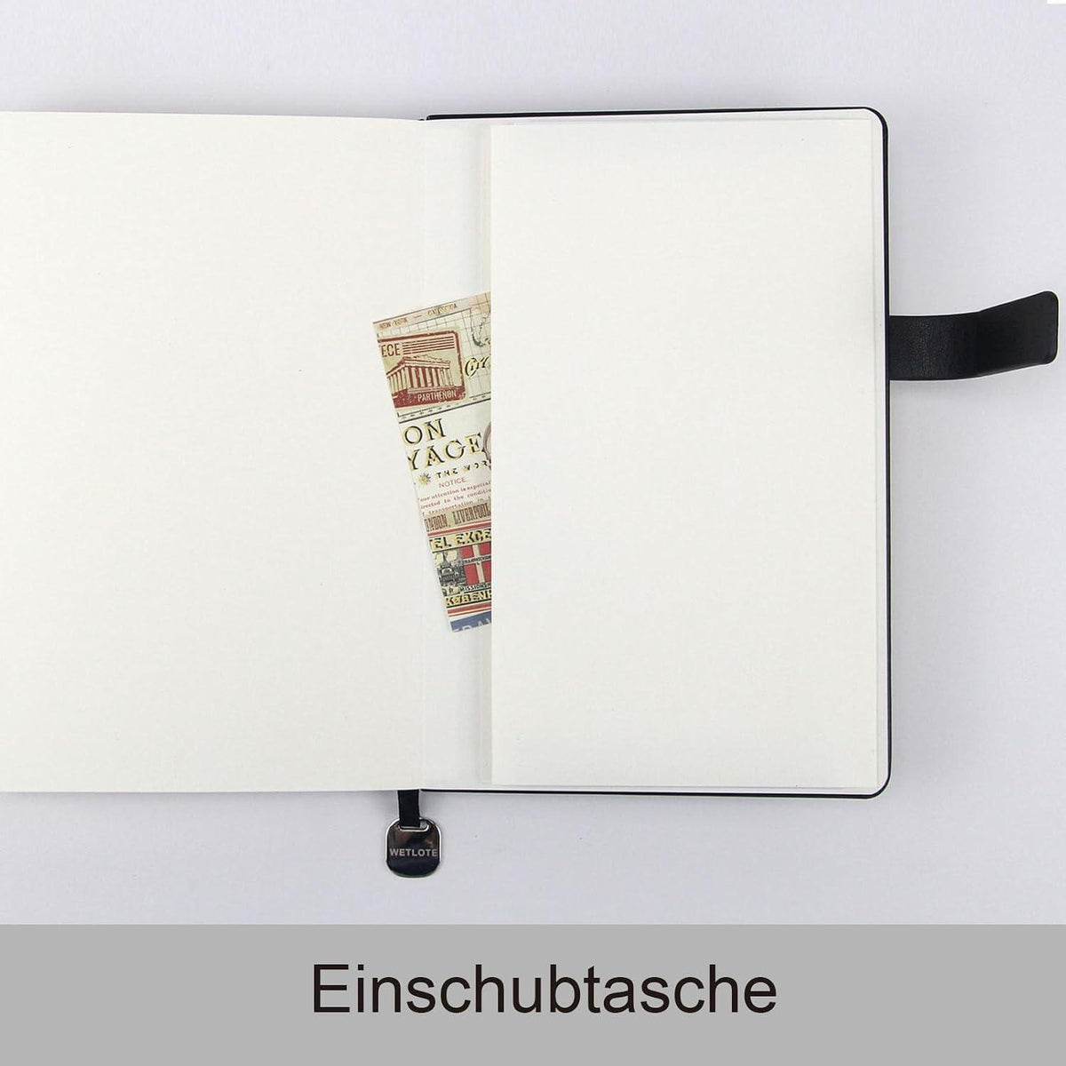 A5 Hardcover Notizbuch mit Verschlussband – Geschenkbox
